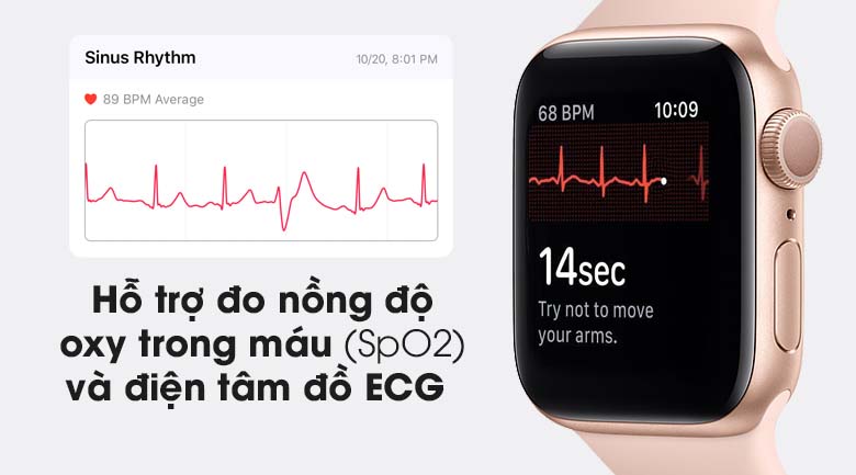 Apple Watch S6 nổi bật với tính năng đo nồng độ oxi trong máu (SpO2) và điện tâm đồ ECG