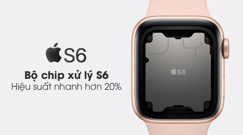 Apple Watch S6 trang bị chip xử lý thế hệ S6 nhanh hơn 20% so với S5