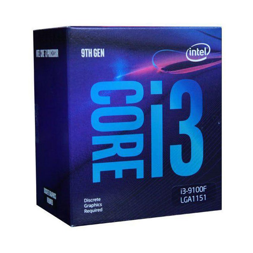 CPU Intel Core i3-9100F (3.6Ghz, 4 nhân 4 luồng, 6MB Cache, 65W) - hoangsonstore.com