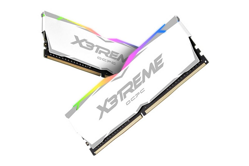 RAM OCPC X3TREME RGB AURA 16GB (2x8GB) Bus 3200 C16 DDR4 White