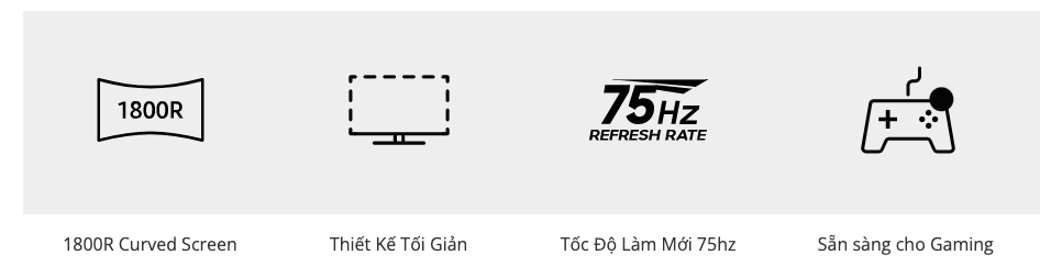 Màn hình cong cuver monitor 24inch VL24 Hoangsonstore