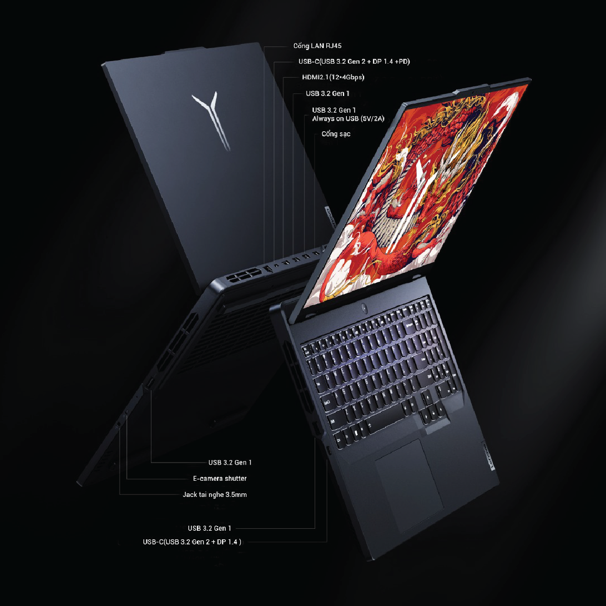 [New 100%] Lenovo Legion Pro 5 R9000P ARX8 - Ryzen 9 7945HX, Ram 16GB ...