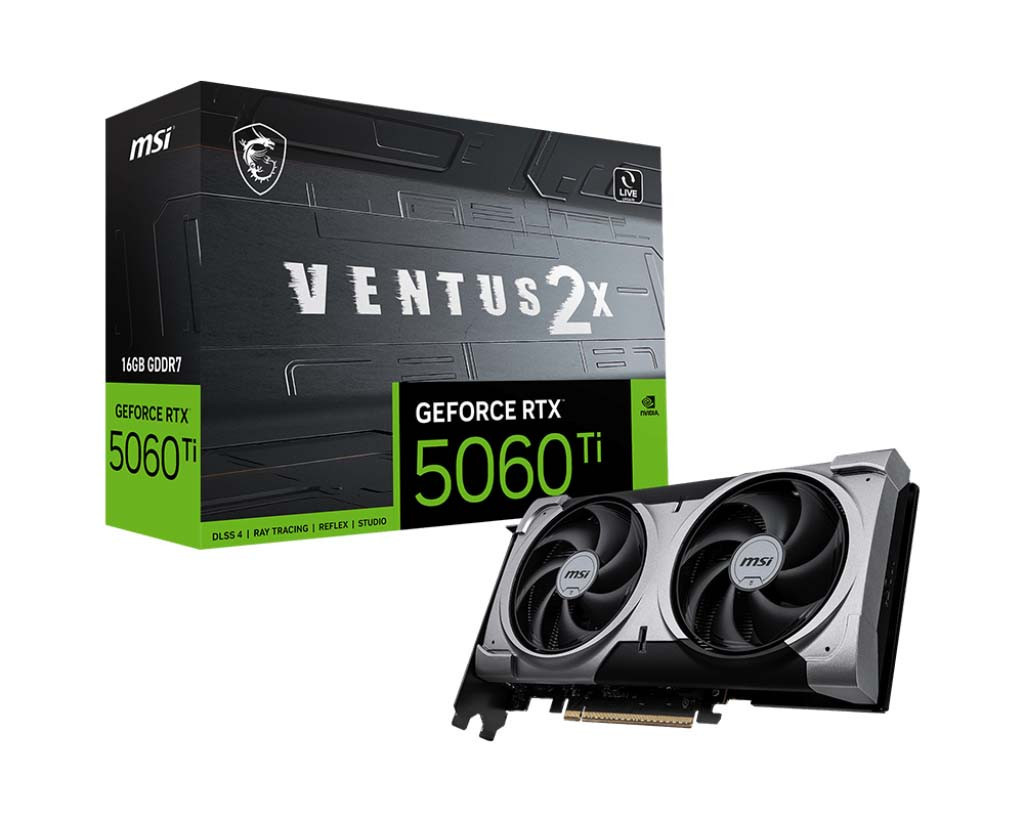 Card màn hình MSI GeForce RTX 5060 Ti 16G VENTUS 2X PLUS